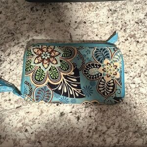 Vera Bradley Bali Blue wallet wristlet retired